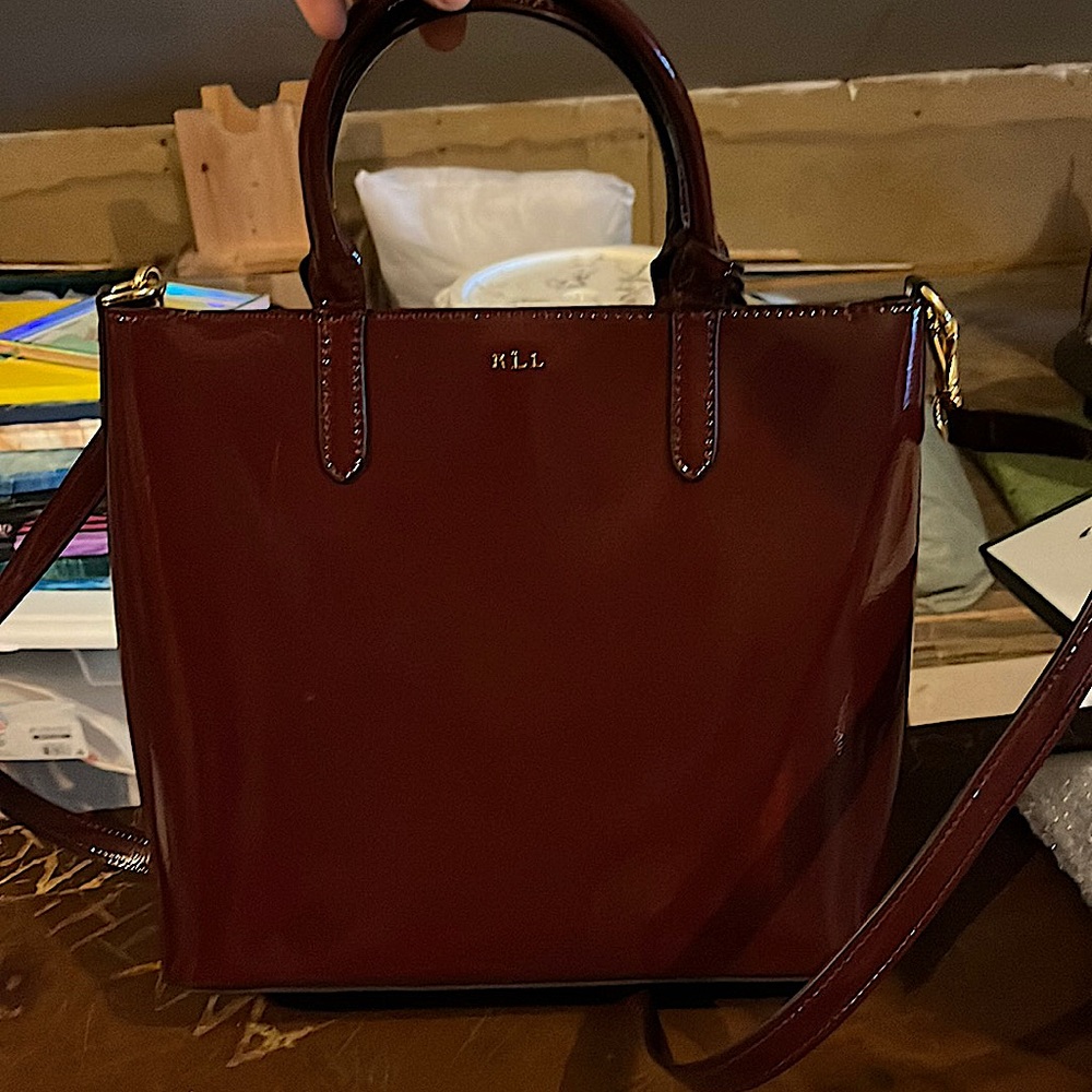 RLL handbag never used BRAND NEW BURGUNDY